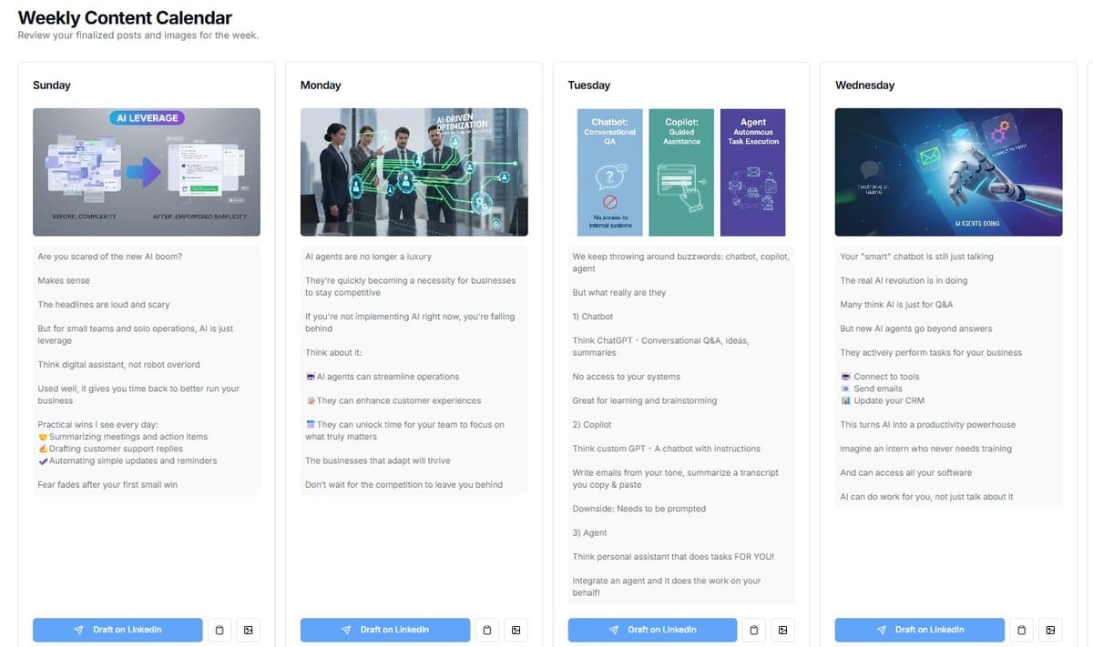 Agella Calendar View